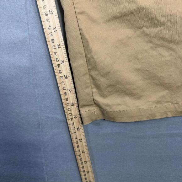 Loiter Pants Mens 38 Khaki Baggy Wide Leg Studded Pleated Chino Streetwear - Picture 7 of 8